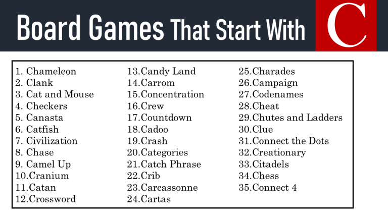 Card Games That Start With C